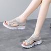 Women's Sandals Summer  Beach Breathable Flat Shoes Open Toe Casual Soft Walking Sandals for Girl Plus Size