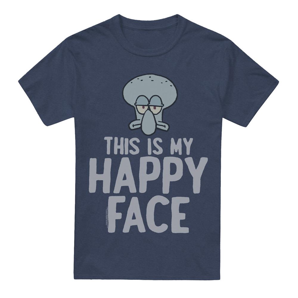 SpongeBob SquarePants Unisex Adult Happy Face T-Shirt