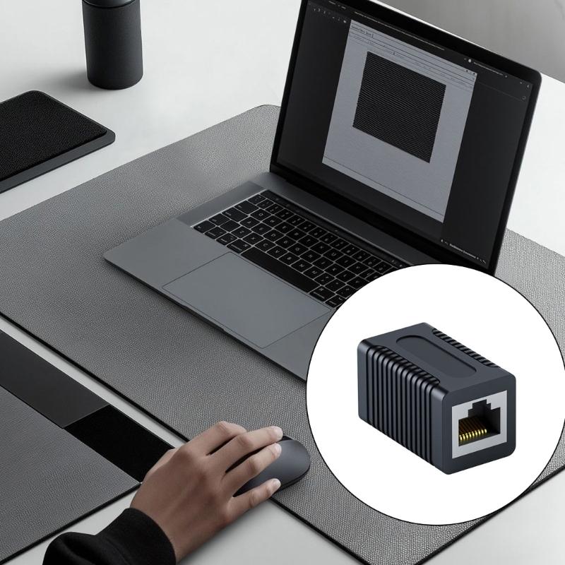 2PCS Shielded RJ45 Couplers Fast Speed Gigabit Ethernet Connectors for CAT6 CAT5 Cables