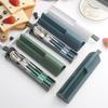 2/3Pcs Pull-out Cutlery Box Portable Cutlery Set Travel Utensils Set  Office Workers