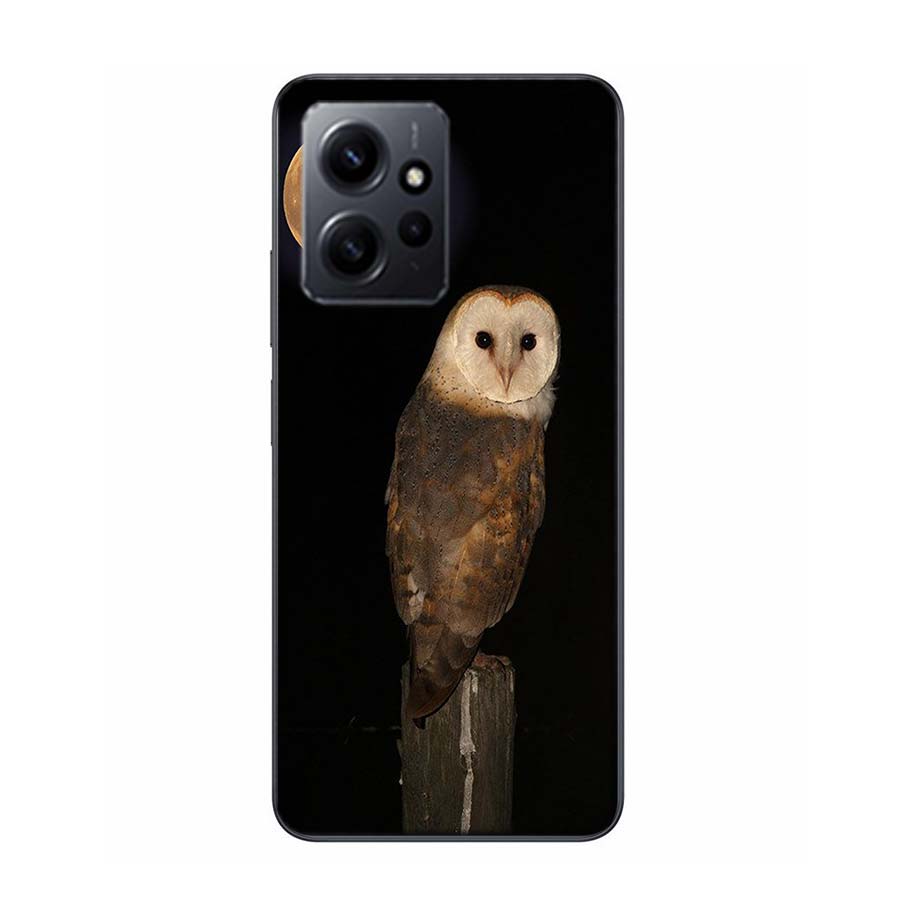 Snow Cute Owl Animal Cover Case For Xiaomi Redmi Note 12S 12 11 Pro Plus 11T 11S 10 5G 10S 9 9T 9S 8 8T 7 5 Pro TPU Phone Clear