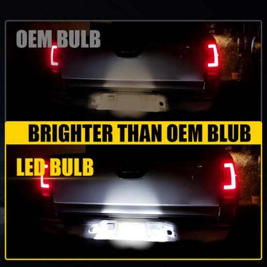 2X License LED Rear Light Plate Fit Silverado Chevy GMC Cadillac Escalade Sierra