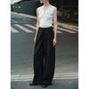 GIOVANNI VALENTINO Women's Wide-Leg Casual Trousers
