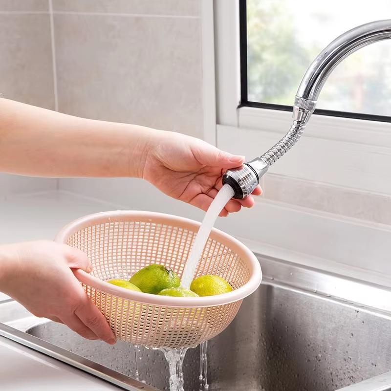 360-Grad-Wasserhahn-Spritzschutzkopf, Wassersparer für die Küche, universell drehbar, Bubbler-Filterdüse, Booster-Düse, Küchenwerkzeuge