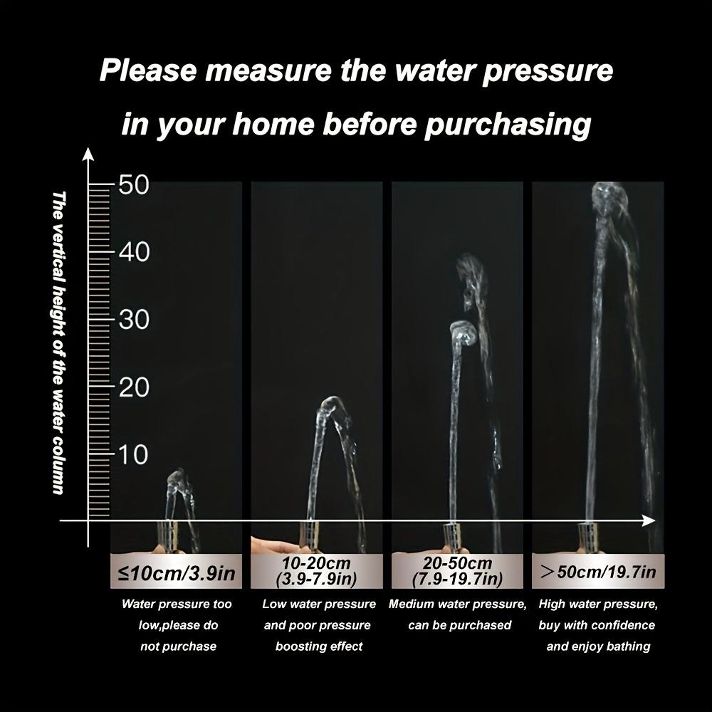 Pressurized Handheld Shower Head, 3 Modes Adjustable Water Output Shower Head, Round Massage Shower Head, Shower Sprinkler, Shower Spray Head,