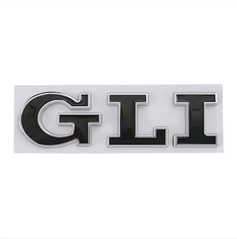 ABAO1 3D Metal Car Letters GLI Logo Rear Trunk Front Grill Badge Emblem Sticker Decals For Volkswagen VW Jetta MK2 MK4 MK5 MK6 MK7 MK8