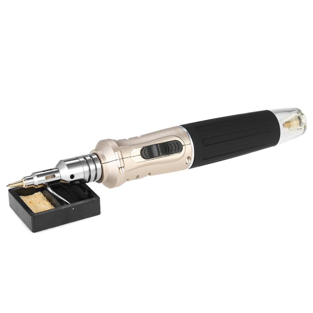 10 in 1 Professional Pen-type Butane Gas Soldering Iron Set 26ml Welding Kit Torch HS-1115K