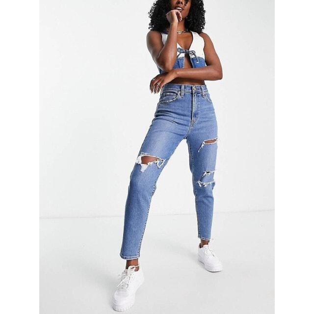 

Синие джинсы с завышенной талией Levi's