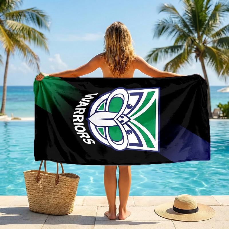 Neuseeland Krieger Mode Strandtuch: Ideal für Sommerabenteuer Weich, saugfähig und schnell trocknend geeignet zum Schwimmen und Baden