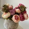 Mimaya 13head Peony Faux Flower Bouquet Wedding Decor For Home And Photography