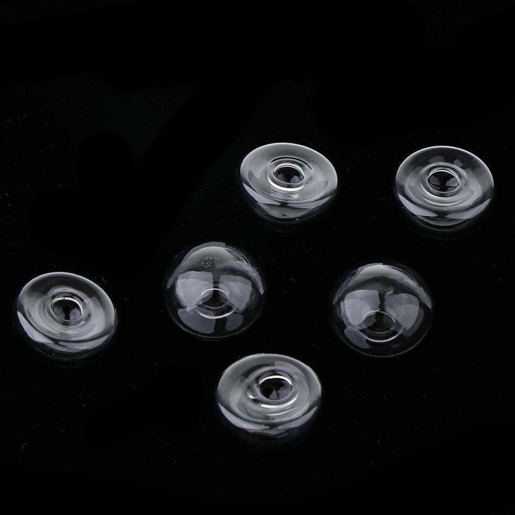 6 Piece Bottles Charm Vials Pendants Miniature Ornaments Charms