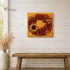 Funkelnde Herbstornamente Kürbis Kunst-Kit mit Kunstperlen, Herbstkranz Malerei Ernte Handgemachtes Bastelgeschenk 3D Perlen-Kit für Erwachsene Anfänger, Zuhause