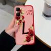 Pretty Flower Letter Pattern Case For Infinix Smart 10 9 8 7 Plus GT 30 20 10 Zero 30 Phone Cover Soft Matte Silicone Dustproof Shell For Infinix Capa