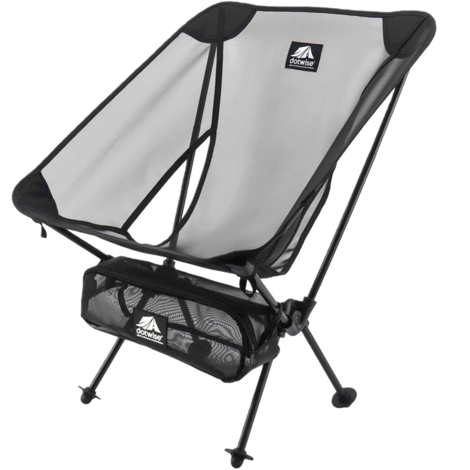 

[Camping Chair for Spring/Summer/Autumn 2026] Fully mesh for improved breathability, lightweight (904g), compact outdoor chair, 600D nylon material, 1