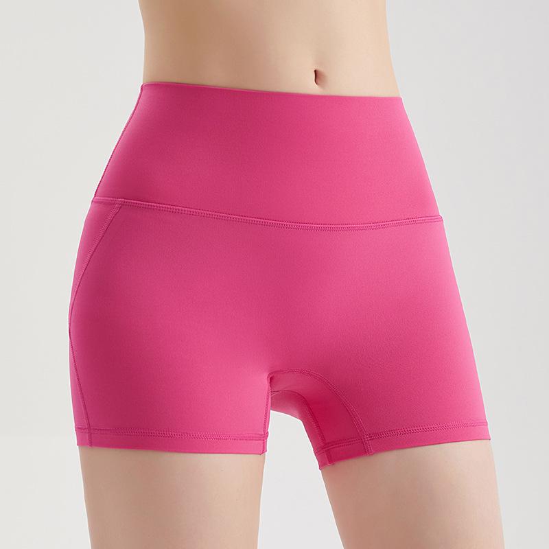 2025 Women's High Waist Sports Shorts - Summer Thin, Tummy Control, Hip Lifting, Antibacterial, Anti-Exposure, High Elastic Fitness 3-Point Pants