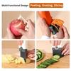3-in-1 Multifunctional Vegetable Peeler Fruit Peeler Julienne Crinkle Cutter for Potato Carrot No-Exposed Wavy Slicer for Potato7