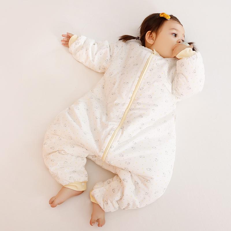 Thickened Warm Antibacterial Cotton Footed Toddler Sleeping Bag Blanket (No. 1000)
