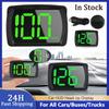 Universal Digital GPS Speedometer Dual Chips KMH MPH Reminder Meter HD LCD Display Plug and Play Big Font for All Vehicle