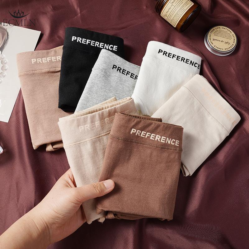 High Waist Women's 95% Cotton Panties Maillard Color Black Breathable Antibacterial Crotch Briefs Comfortable Women's Underwear