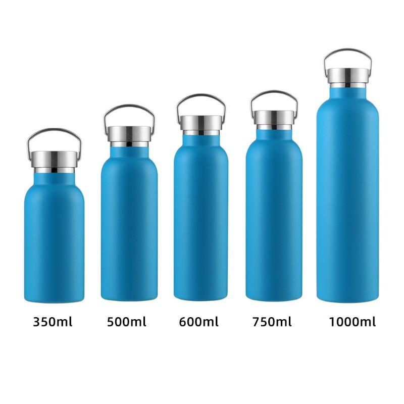 304 Stainless Steel Vacuum Insulated Travel Mug With Wide Mouth Handle Outdoor Hiking Camping Gym Office Use