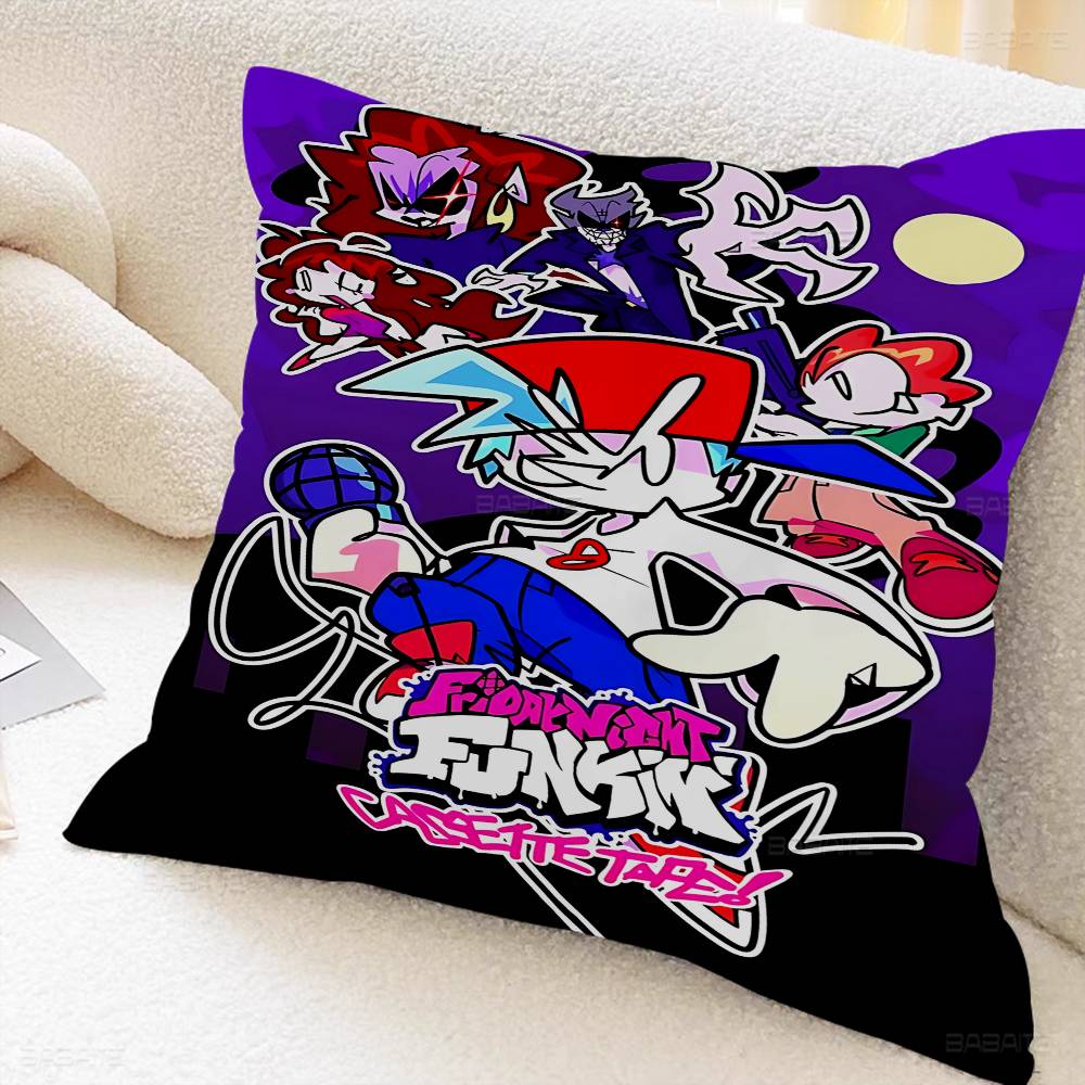 Games Friday Night Funkin Cushion Cover Polyester Sofa Cushions Decorative Throw Pillows Home Decoration Pillowcover