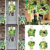 4Pcs Patrick's Day Luck Door Sign Front Door Hanging Sign Paper Plaques Hanging Ornament for Door Wall Decoration