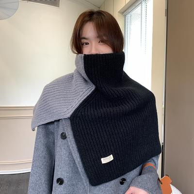 Scialle dolcevita invernale diviso con scialle coreano Dongdaemun in maglia, versione coreana