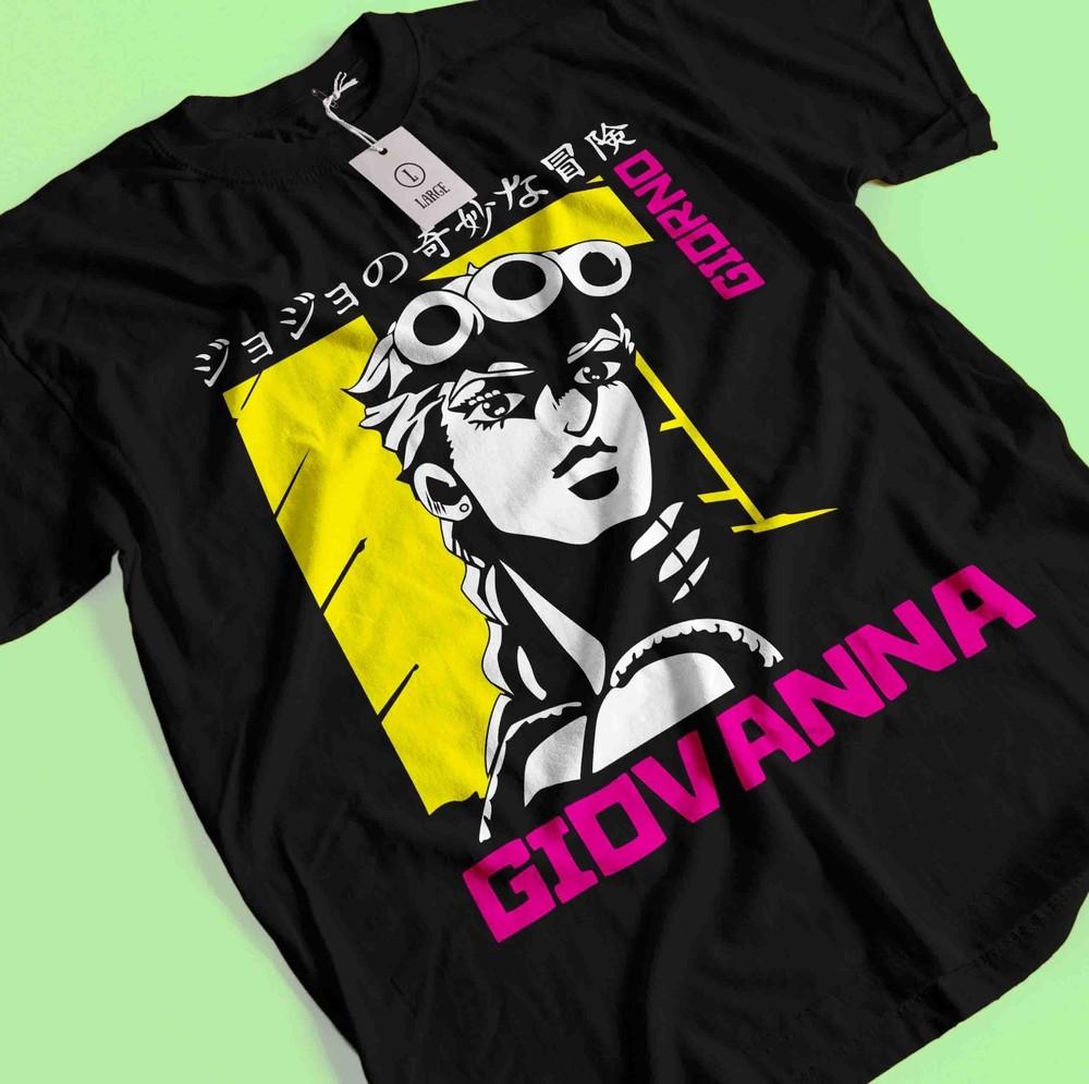 

Футболка Jojo s Bizarre Adventure Футболка Джотаро Куджо Футболка Дио Футболка Джиорно Ёсикагэ L