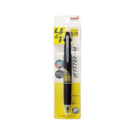 Mitsubishi Pencil Multi-Function Pen Jet Stream 4&1 0.38 Black Easy to Write MSXE510038P24