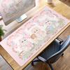 Adorable Pink Cat Mouse Pads XXL Kawaii Kitty Pattern PC Gaming Rubber Desk Mats Non-Slip Soft Surface Computer Lock-edge Carpet