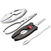 Multifunktionales Meeresfrüchte-Werkzeug Zinklegierung Krallenzangen Krabbennadeln Krabbenscheren Heim-Meeresfrüchte-Werkzeug Gadgets Smarte Restaurant-Accessoires
