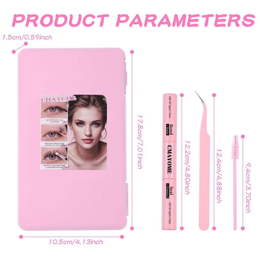 640 Tufts Of Natural Thick Single Tufts Of False Eyelashes Daily 10-18Mmdiy Segmented D Curl Hair