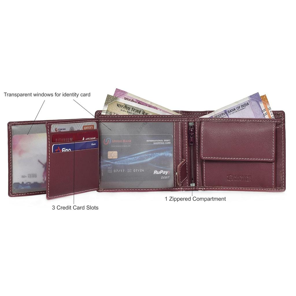 Oliver Brown Leather Wallet for Men with Box