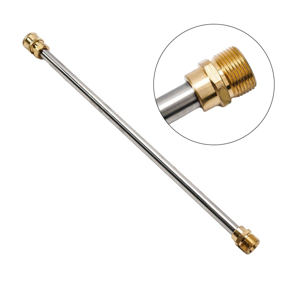 Pressure Washer Wand Stainless Steel Quick Connect Extension rod 1/4" Connector