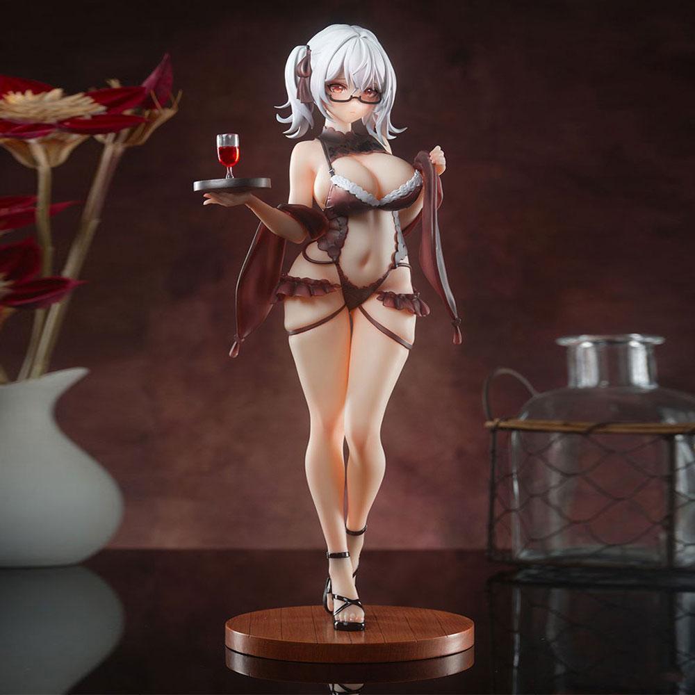 28CM Shiny Series Figure Bartender Cynthia Stand Animation Model Toys Gifts Collection Decoration Ornaments PVC