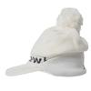 Golf 2WAY Knit Cap with Brim Fleece FR [New Balance] Women's (Back side specification/Removable visor) / 012-3287515 030_White