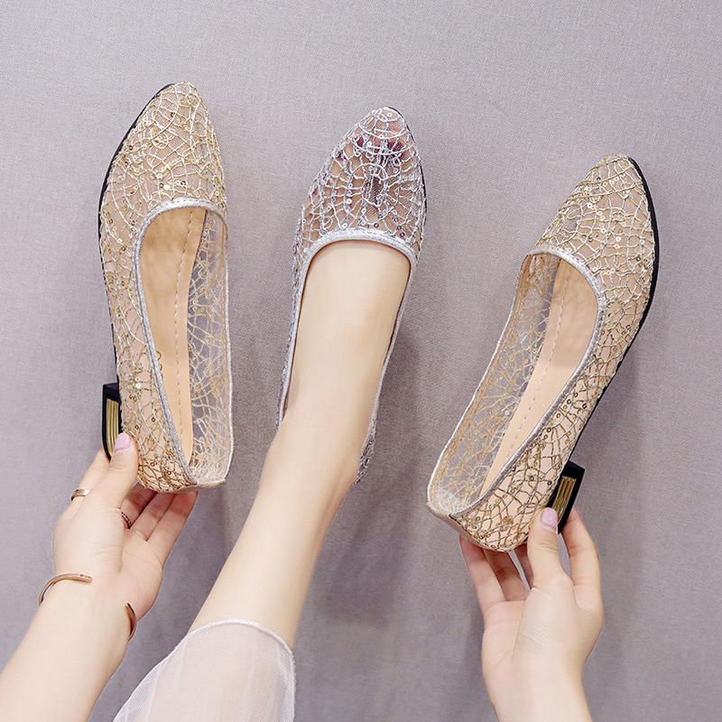 Korean Style Women's Breathable Flat Slip-On Mesh Shoes