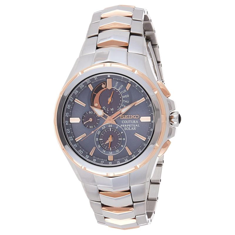 

SEIKO Coutura Series Waterproof 100 Meters Quartz Steel Strap 44mm Men s Watch Gray Dial SSC788