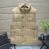 Winter Thick Cotton Vest Couples Mens Casual Hoodless Sleeveless Jacket Size L-5XL