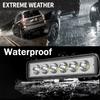 Off-Road Motorcycle LED Light Bar Focus Beams 6LEDS 12V 24V Universal Waterproof Kit for Jeep Wrangler  Truck Tractors SUV 4x4