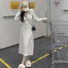 2025 French-Style Women's Sweater Dress: Early Autumn Long Skirt with Coat