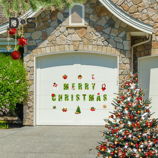 1 Set Christmas Tree Fridge Magnet Waterproof PVC 3D Merry Christmas Refrigerator Magnet Home Kitchen Fridge Locker Car Body Decoration Sticker