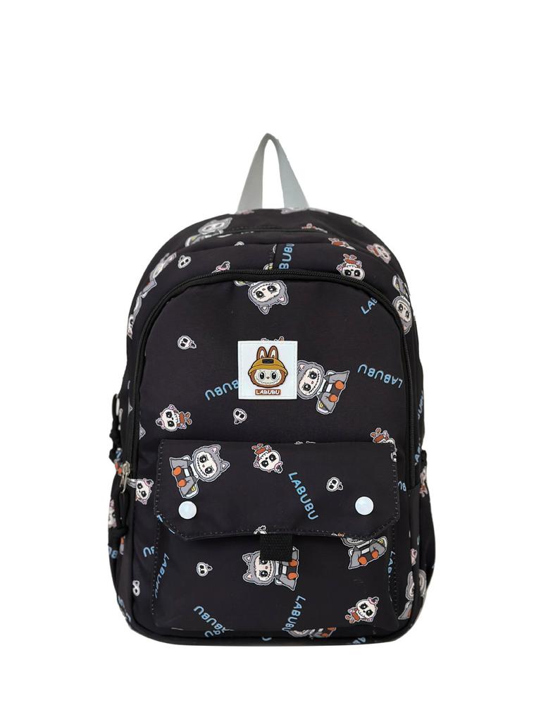 Labubu Childrens Cartoon Backpack For Girls With Waterproof Nylon Material And Large Capacity For School Use