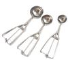 3Pcs/Set Mash Ice Cream Scoop Stainless Steel Ice Ball Digger Watermelon Ball Scoop  Dough
