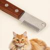 Professional Pet Stripping Stainless Steel Wooden Handle Cat Dog Hair Shaving Plucking Comb Grooming Supply 3