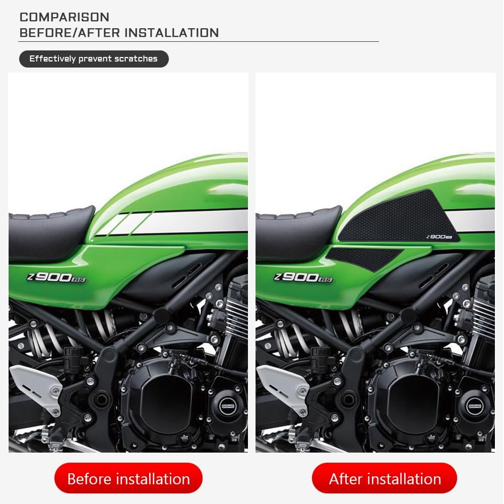 FOR Z900RS Z900RS 2021 2022 Side Fuel Tank Pad Tank Pad Protector Sticker Decal Gas Knee Grip Traction Pad Z900RS Tank Pad