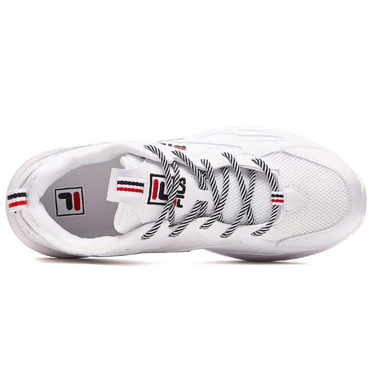 Fila Tracer Fabric Trendy Versatile Casual Low-Top Dad Shoes Women Sneaker White F12W021111FWT