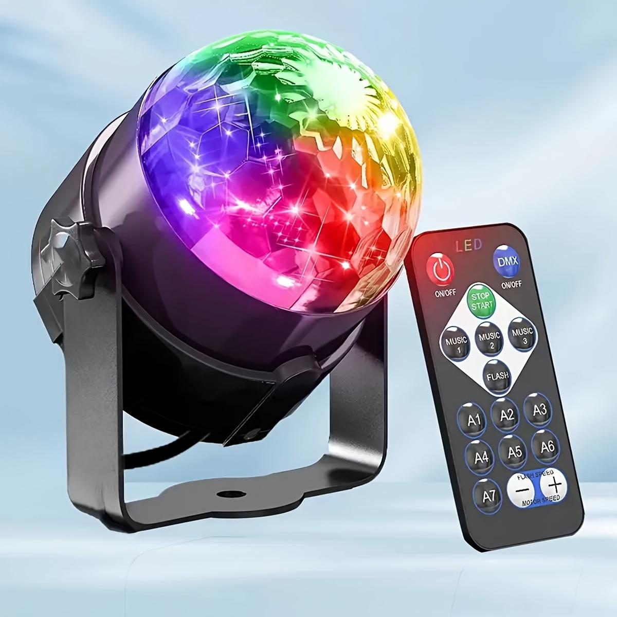 

Remote Control LED Crystal Magic Ball Light RGB Rotating Disco Stage Lamp Starry Projection DJ Party KTV Atmosphere Light