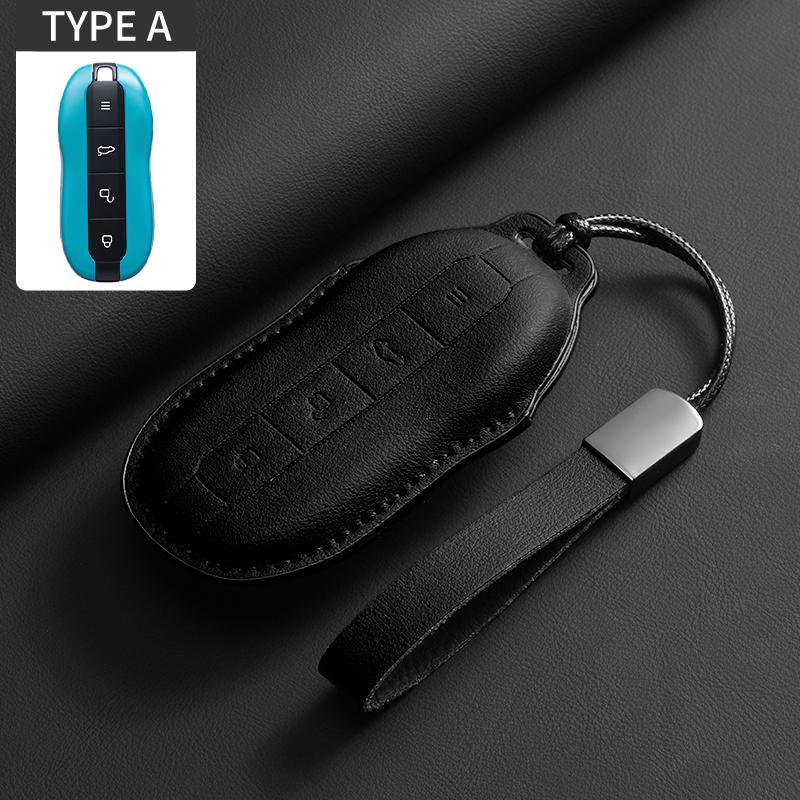Leather Car Remote Key Case Cover For Xiaomi Su7 Yu7 Su7 Ultra Car Key Case Cover Anti-Scratch Shell Key Decorative Accessories