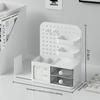 All In One Desk Storage Organizer With Pen Holder Pegboard And Drawers For School Office And Makeup Supplies